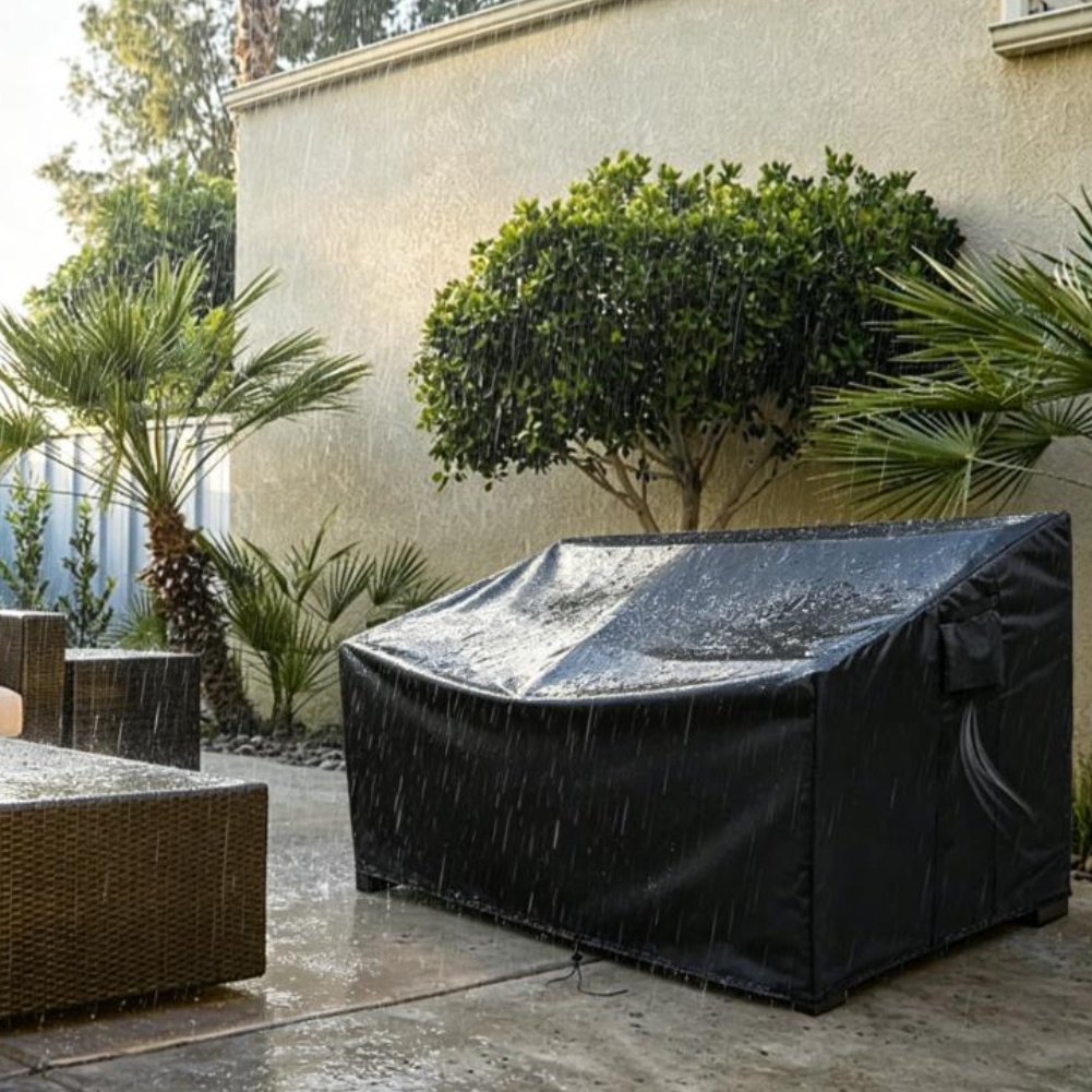 Outdoor Furniture Cover - Zware, waterdichte buitensofa hoes, tuinmeubelhoes, zwarte