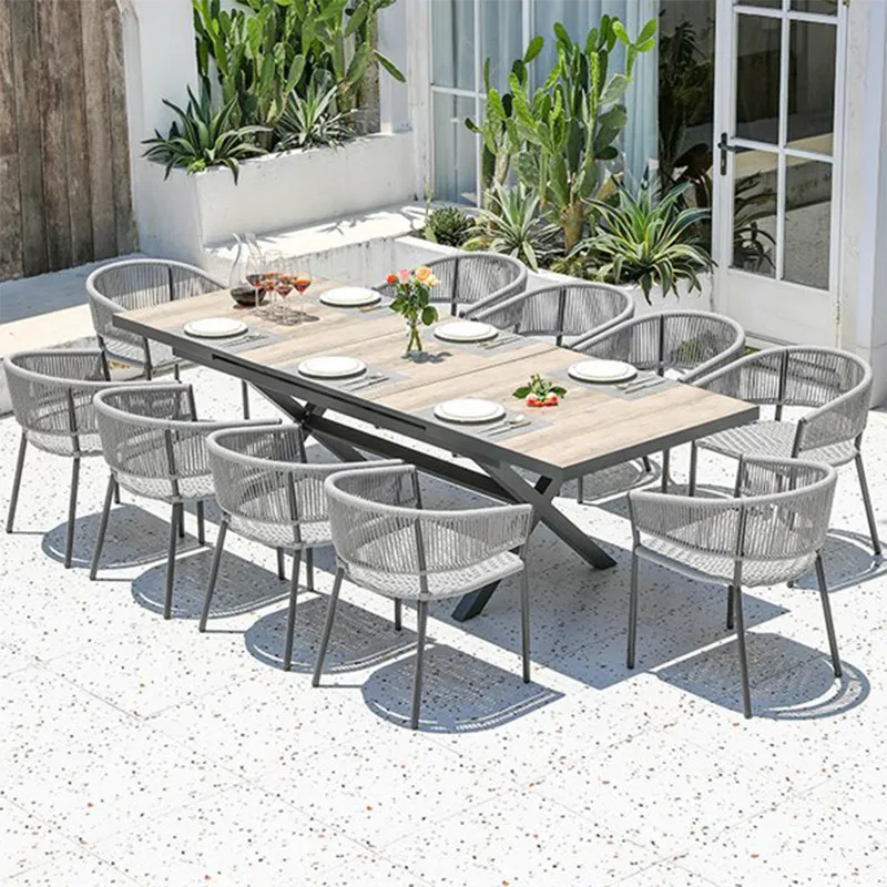 Outdoor Furniture Dining Set - Noordse Buiten Eettafel en Stoelenset voor