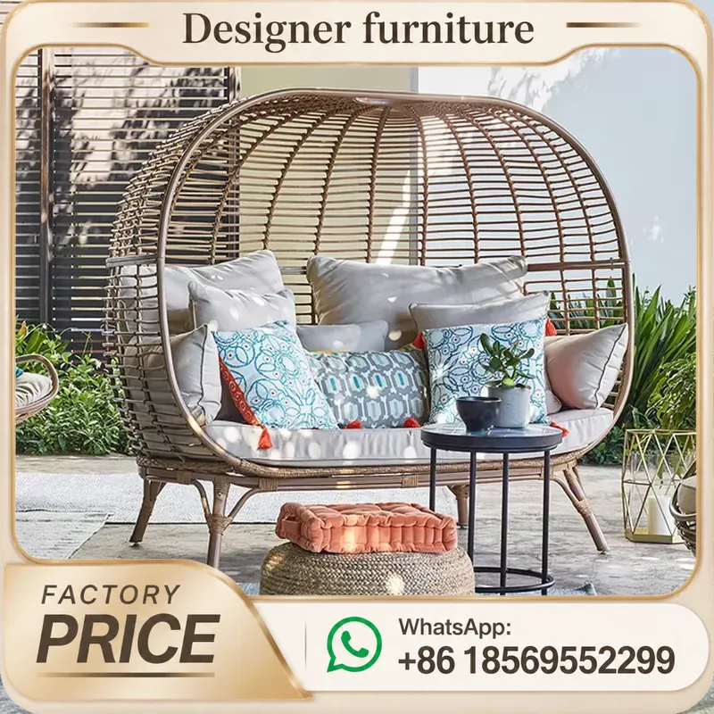 Outdoor Furniture Bali Style - Poly Rattan Buiten Daybed UV-Bestendig Zwembad