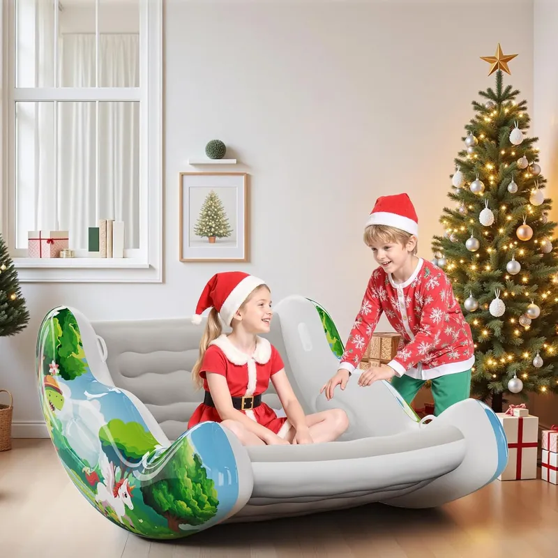 Outdoor Furniture Kids - Opblaasbare schommelstoel voor kinderen, verdikte PVC