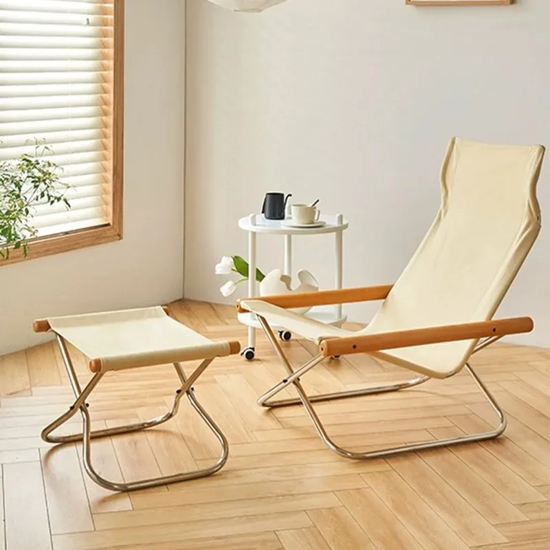 Outdoor Furniture Japanese Style - Japanse eenvoudige canvas bank chaise longue