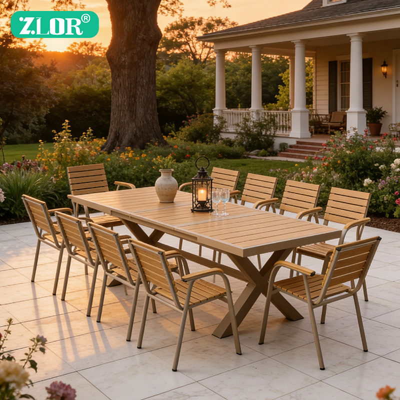 Outdoor Furniture Dining Set - Moderne aluminium tuinmeubelenset voor villa's &
