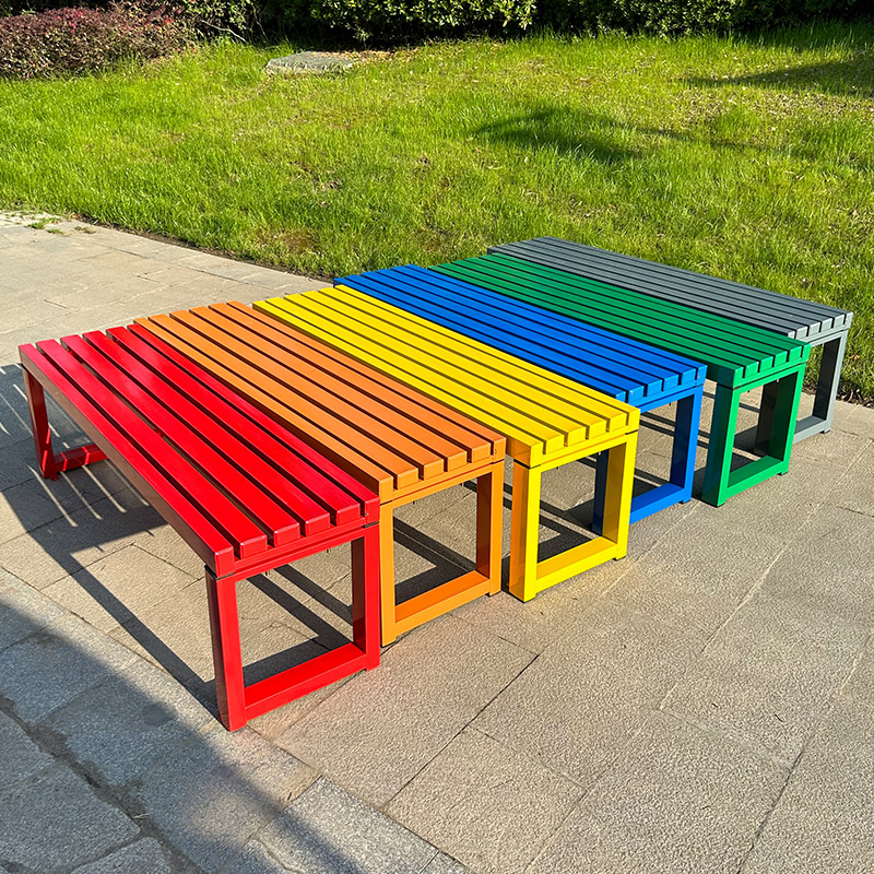 Outdoor Furniture Bench - Internetberoemdheid Witte bank met rugleuning Volledig