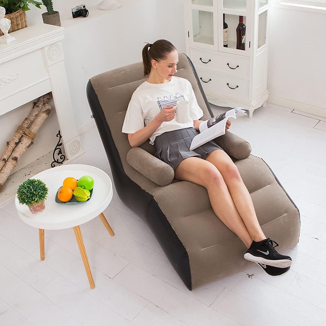 Outdoor Furniture Bench - Opvouwbare luie bank, opblaasbare loungestoel verdikte
