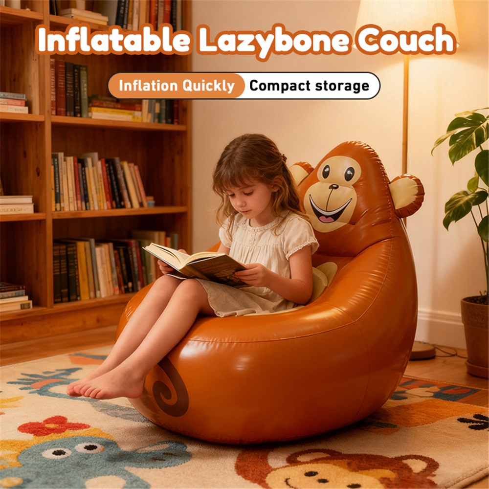 Outdoor Furniture Kids - Cartoon PVC opblaasbare bank Draagbare comfortabele