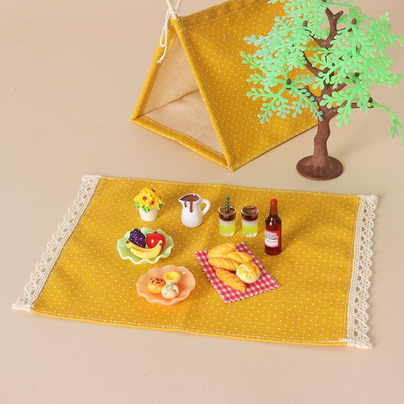 Outdoor Furniture Diy - DIY miniatuur kampeertentset voor poppenhuis 1:12