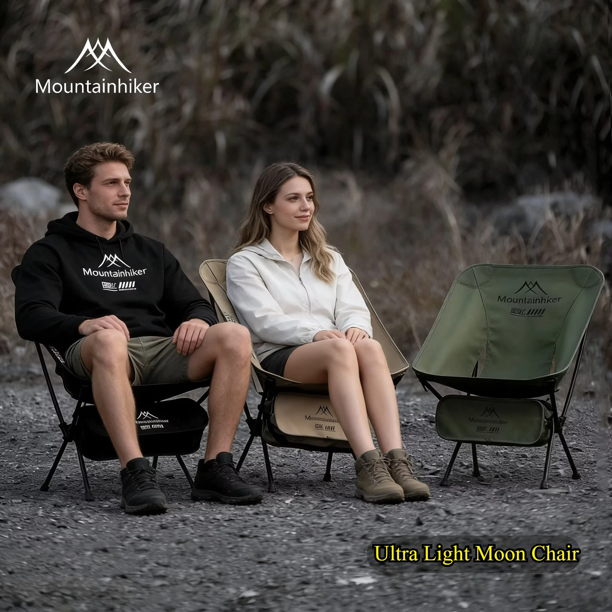 Outdoor Furniture Bench - MOUNTAINHIKER Upgrade Ultralichte maanstoel voor kamperen,