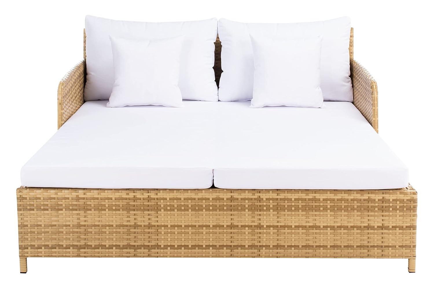 Outdoor Daybed Sofa - Outdoor Cadeo Daybed Natuurlijk & Wit