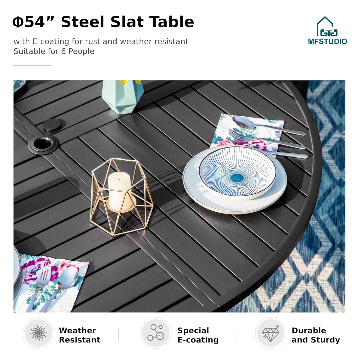 Tuinset voor 4 personen, tuin  - Outdoor Furniture Dining Set recensie en prijs