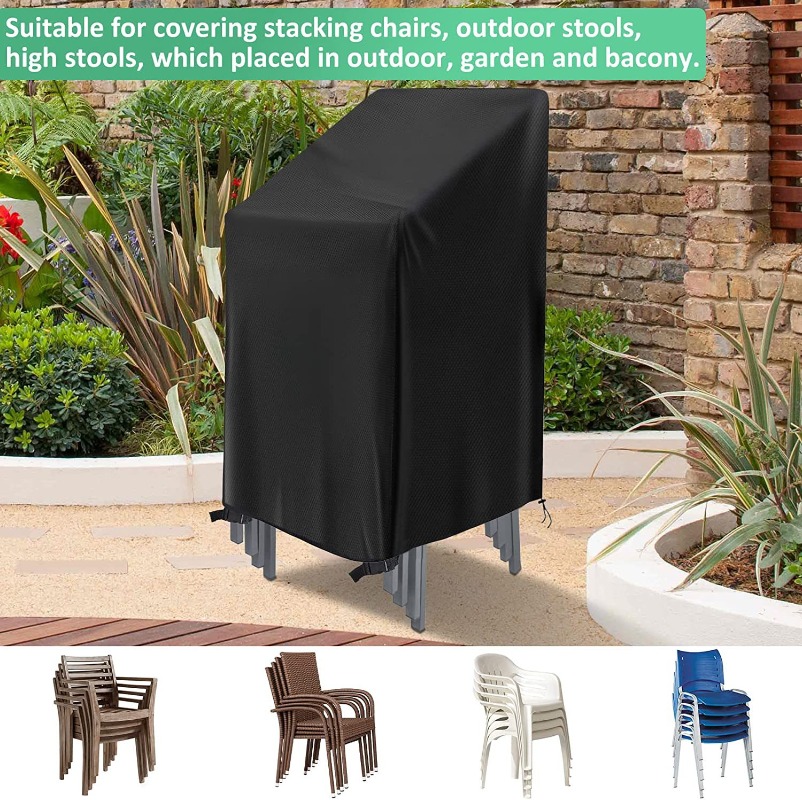1/2/PCS Gestapelde Stoel Stofh - Outdoor Furniture Cover recensie en prijs