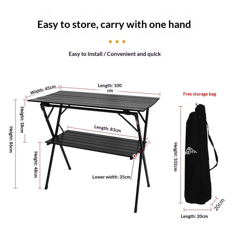 Waterbestendige opvouwbare taf - Outdoor Furniture Japanese Style recensie en prijs
