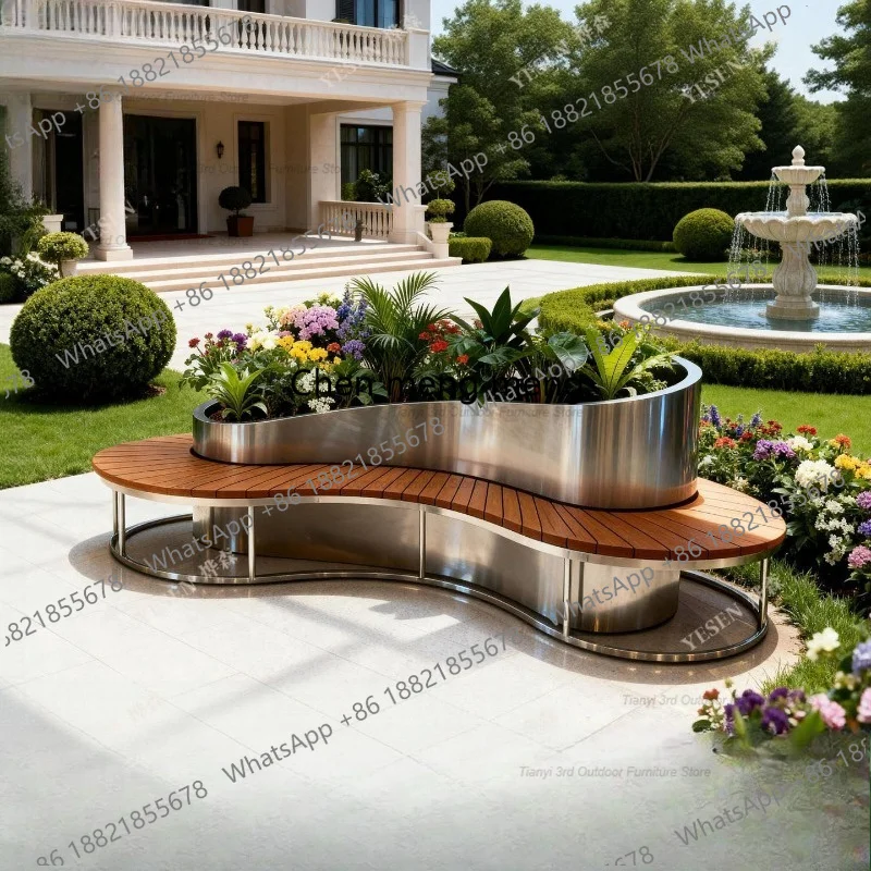 D80 RVS Bloembak Zitbank Buite - Outdoor Furniture Bench recensie en prijs