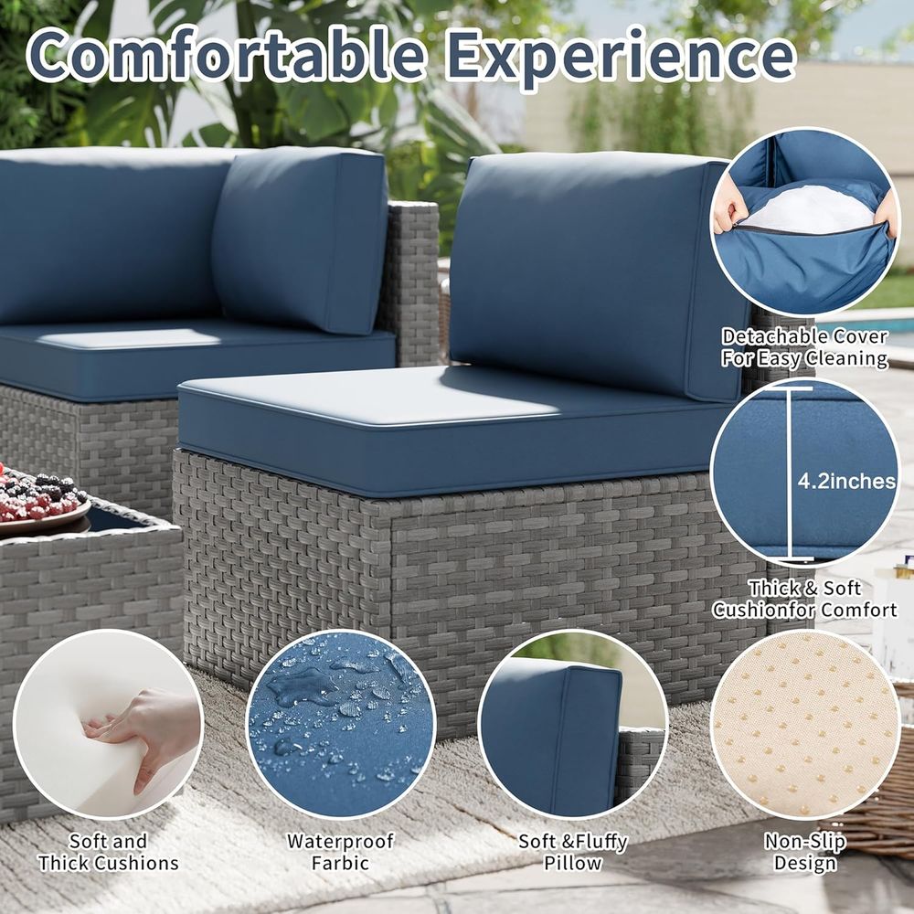 5-delige tuinmeubelset met vuu - Outdoor Furniture With Fire Pit Table recensie en prijs