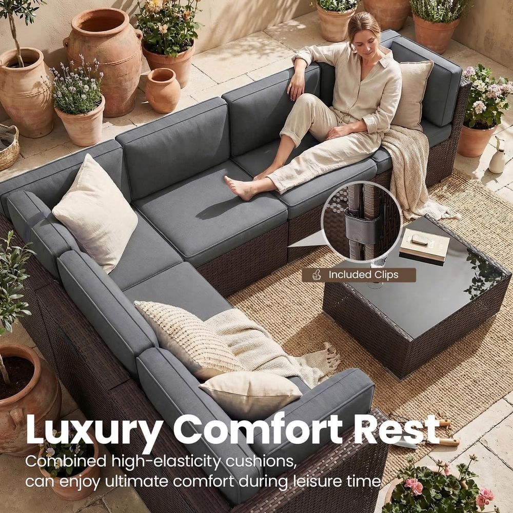 15-delige tuinmeubelset met 44 - Outdoor Furniture With Fire Pit Table recensie en prijs