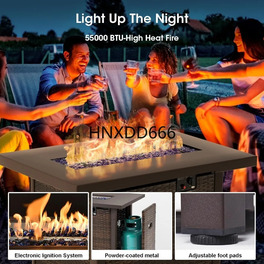 7-delige tuinmeubelset met vuu - Outdoor Furniture With Fire Pit Table recensie en prijs