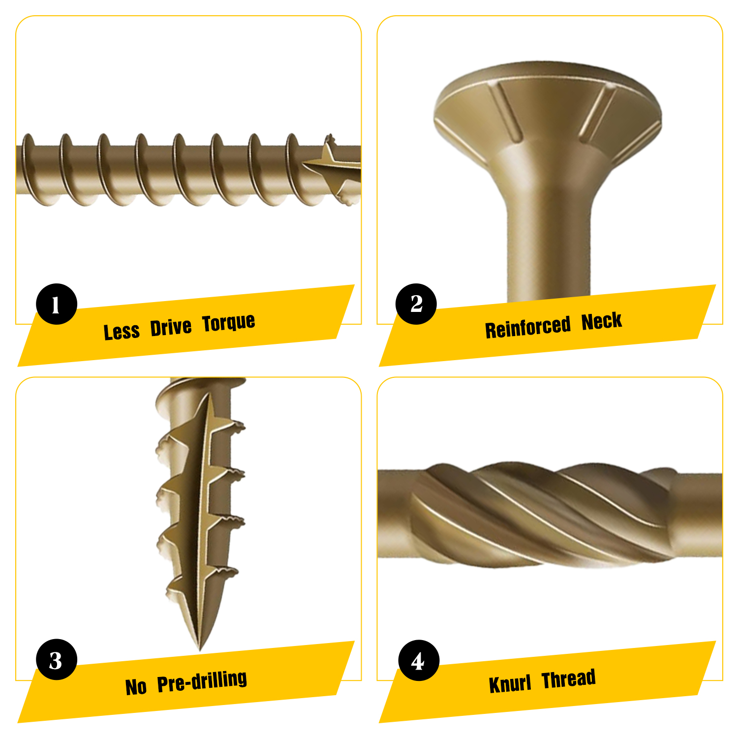 VKKM 70 stuks # 10×4 inch goud - Outdoor Furniture Diy recensie en prijs