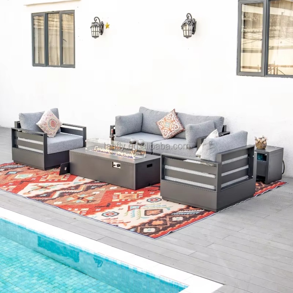 Villa Hotel Buitenmeubelenset  - Outdoor Furniture With Fire Pit Table recensie en prijs
