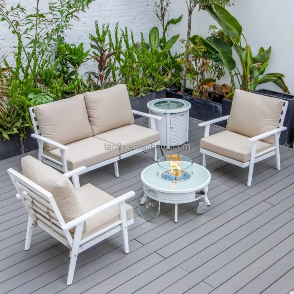 Villa Hotel Buitenmeubelenset  - Outdoor Furniture With Fire Pit Table recensie en prijs