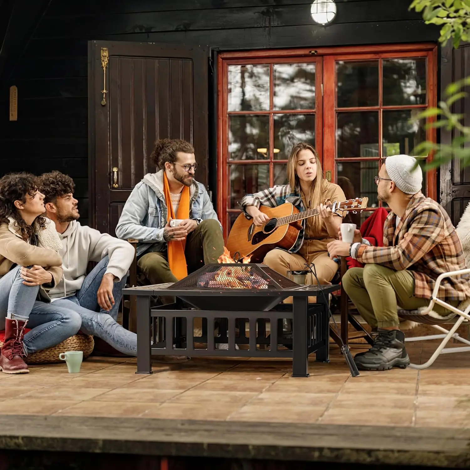 Buitenhaard, 32 inch vuurtafel - Outdoor Furniture With Fire Pit Table recensie en prijs