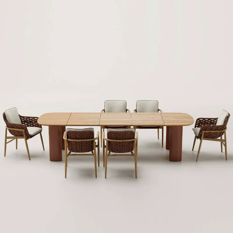 Nordic Rattan Outdoor Dining T - Outdoor Furniture Dining Set recensie en prijs