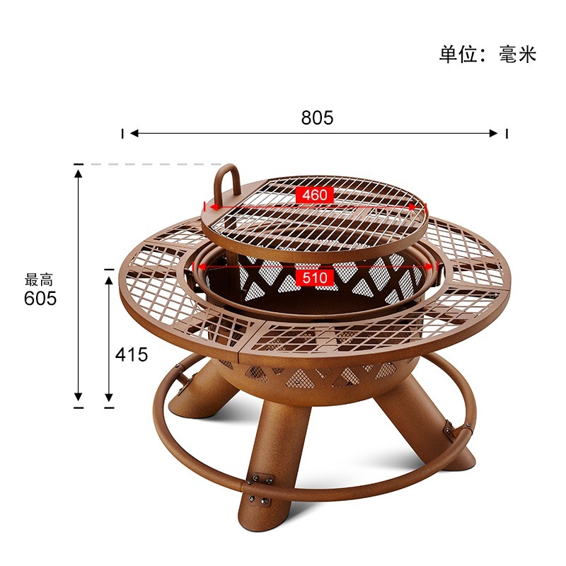 2026 Moderne Buitenhaard van S - Outdoor Furniture With Fire Pit Table recensie en prijs