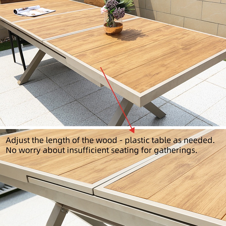 Moderne grote uitklapbare pati - Outdoor Furniture Dining Set recensie en prijs