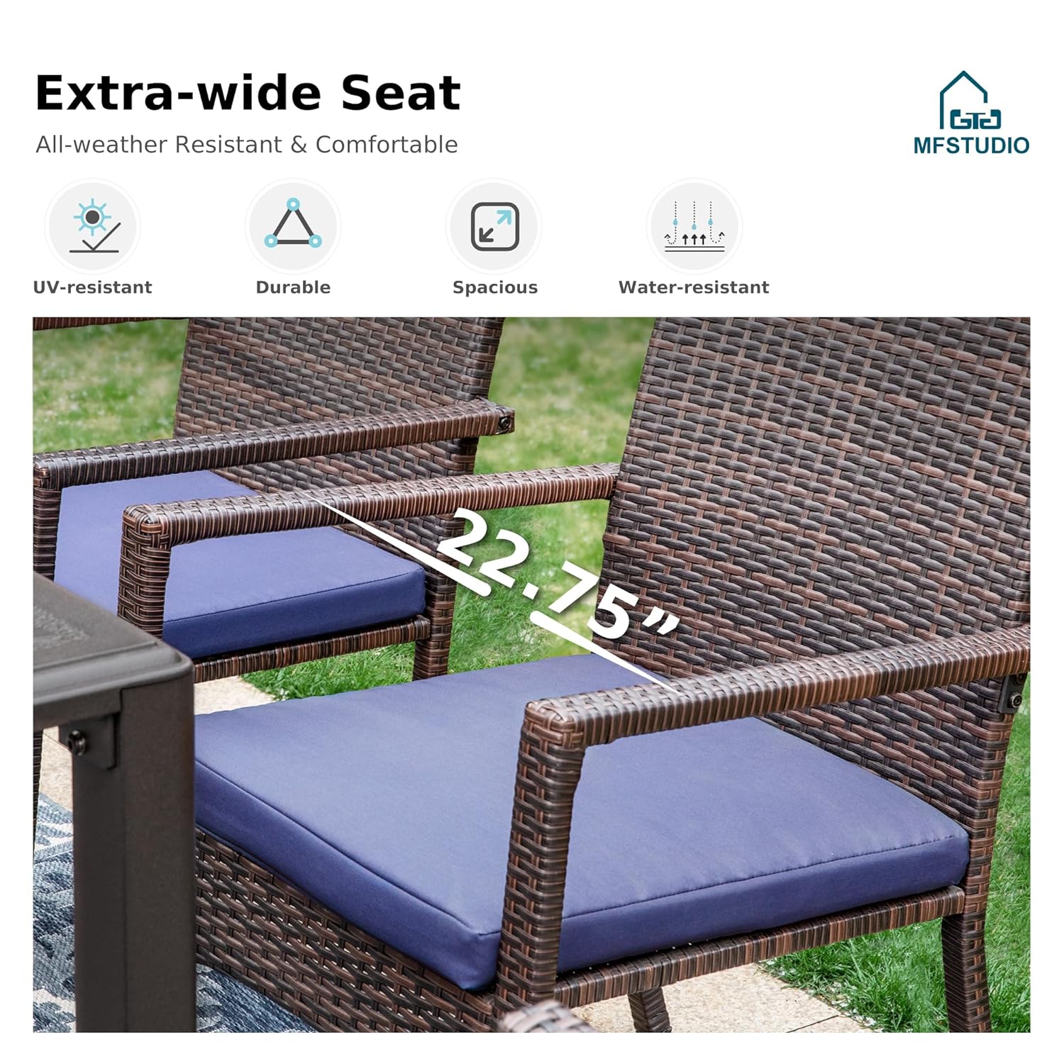 7-delige eetset voor buiten, 6 - Outdoor Furniture Dining Set recensie en prijs