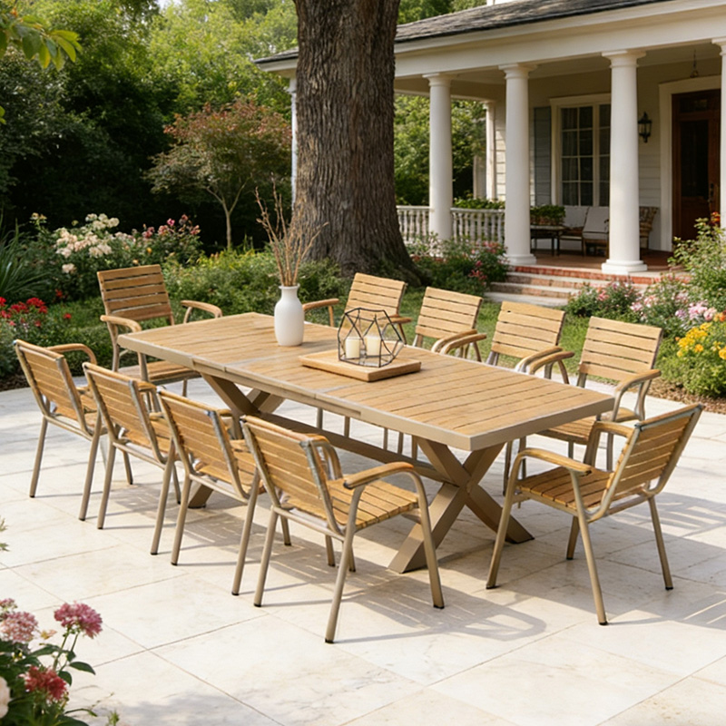 Moderne aluminium tuinmeubelen - Outdoor Furniture Dining Set recensie en prijs