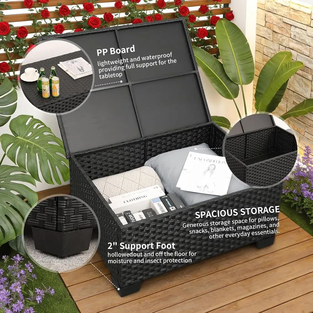 45-delige tuinmeubelset met 7  - Outdoor Furniture With Fire Pit Table recensie en prijs
