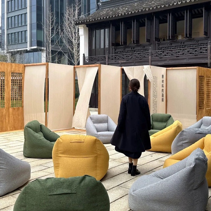 Opblaasbare stoffen bank in Ja - Outdoor Furniture Japanese Style recensie en prijs