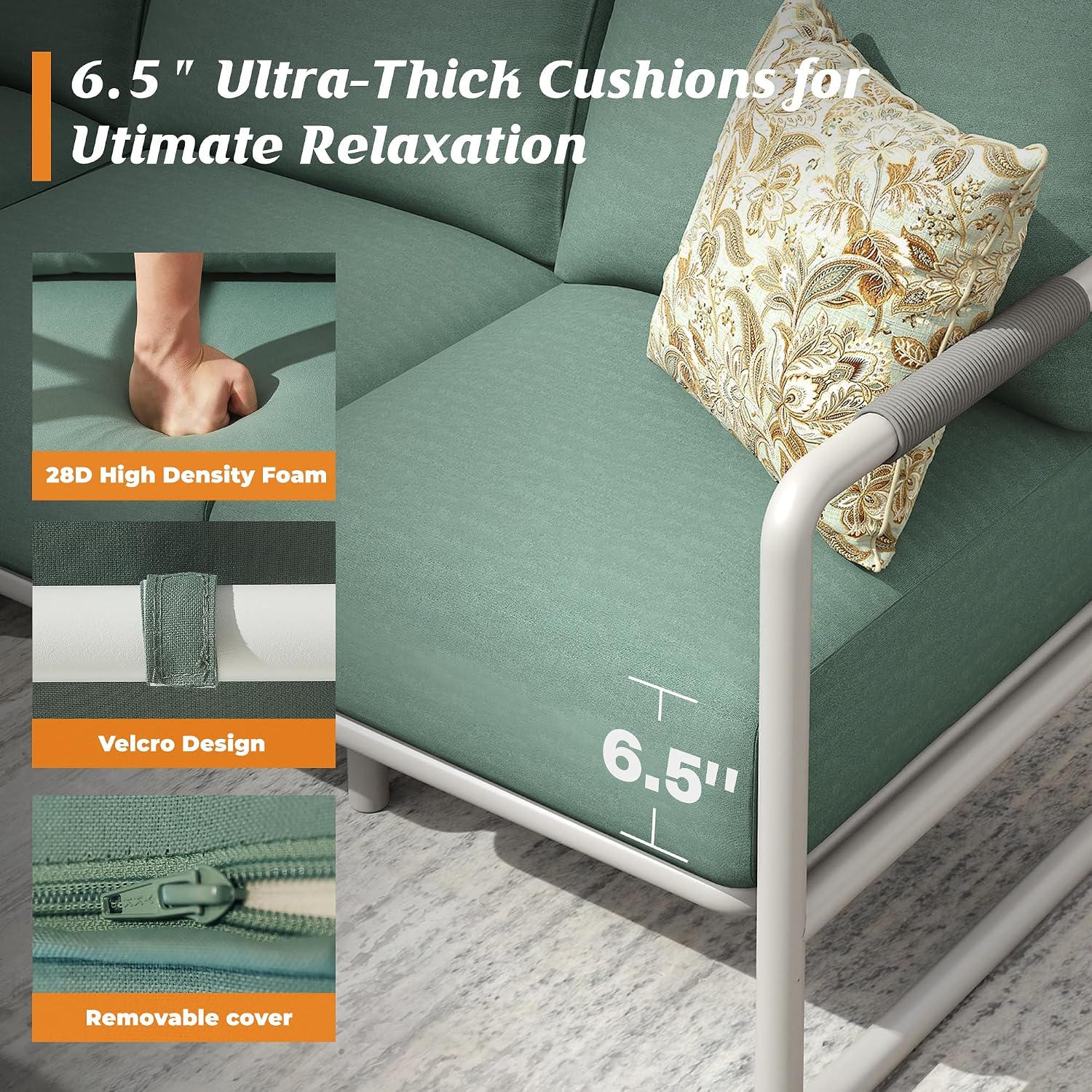 7-delige aluminium tuinmeubels - Outdoor Furniture With Fire Pit Table recensie en prijs