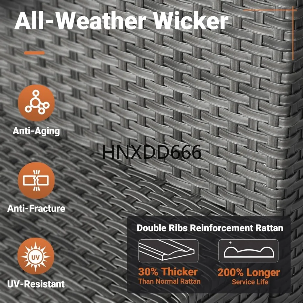 8-delige tuinmeubelset voor bu - Outdoor Furniture With Fire Pit Table recensie en prijs