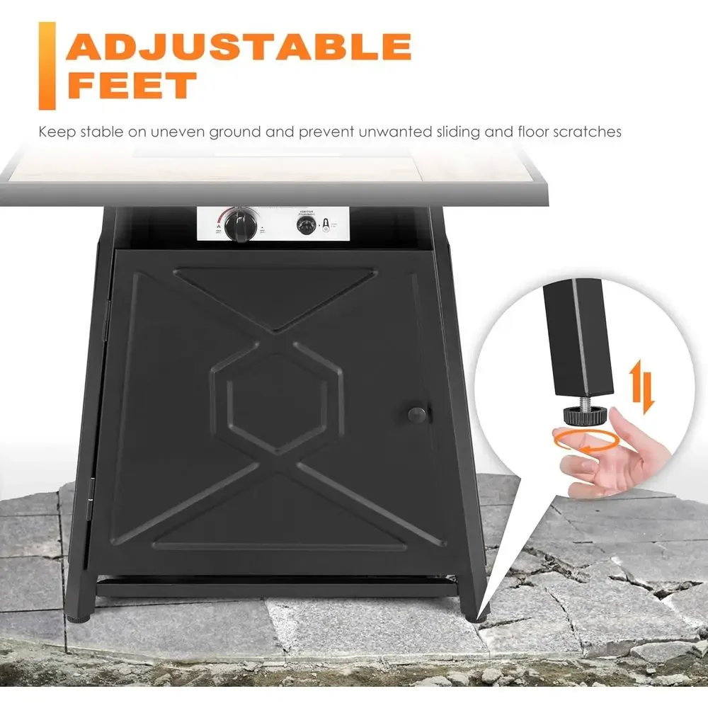 5-delige tuinmeubelset met vuu - Outdoor Furniture With Fire Pit Table recensie en prijs
