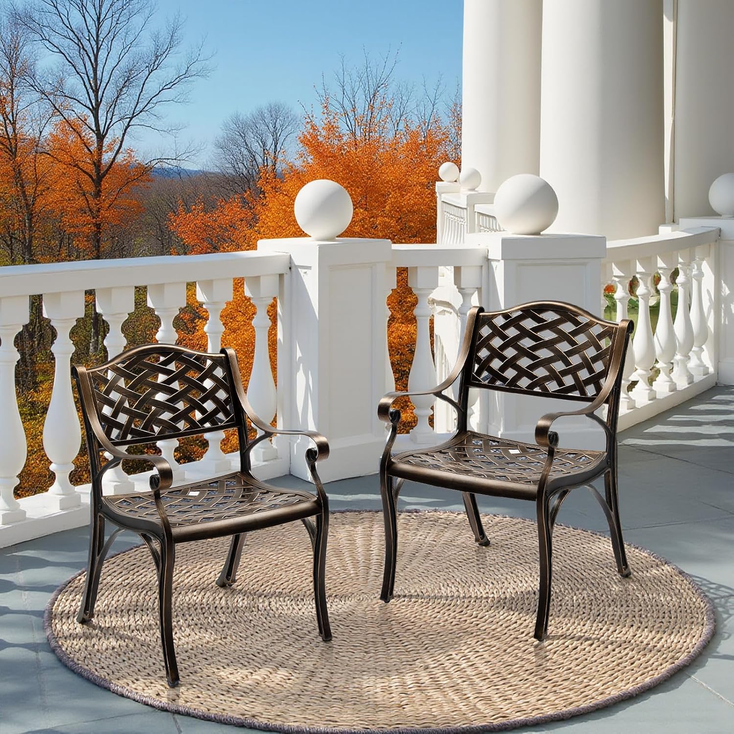 Buitenstoelen van gegoten alum - Outdoor Furniture Dining Set recensie en prijs