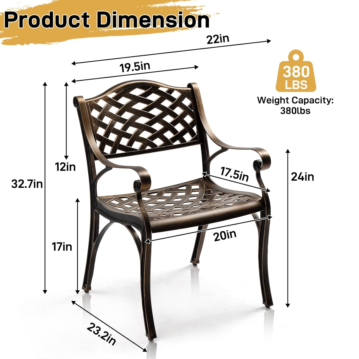 Buitenstoelen van gegoten alum - Outdoor Furniture Dining Set recensie en prijs